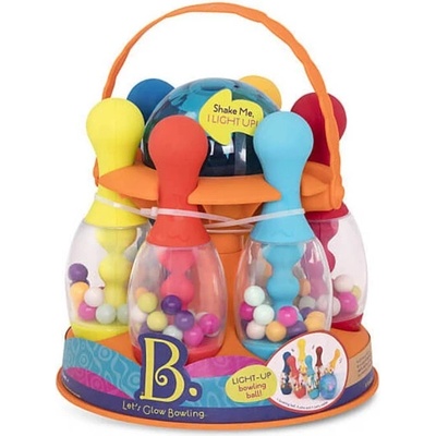 B.Toys BX1640ZBT Sada na bowling so svietiacou guľou