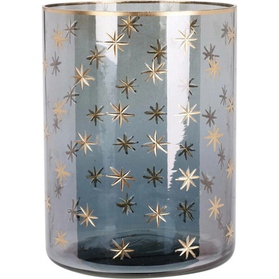 Home Styling Collection Svícen na čajovou svíčku ve tvaru sklenice, Ø 11 cm šedá