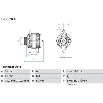 generátor BOSCH 0 986 038 600