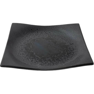 Jídelní talíř BLACK PEARL 16 x 16 cm, černá, keramika, MIJ