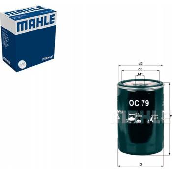 MAHLE OLEJOVÝ FILTER MAHLE 5008678 7984231 650353 650