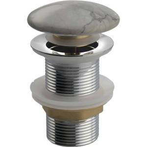 Sapho Dalma - Затварящ се сифон за умивалник 1 1/4 Click Clack, сив MM713 (MM713)