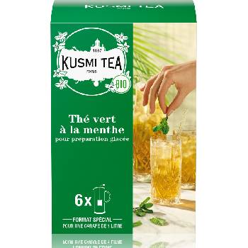Kusmi Tea Био чай Vert Menthe 6 големи пакетчета (21651A1330)