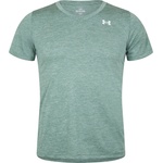 Under Armour Tech Twist V-Neck Short Sleeve Womens - Silica Green