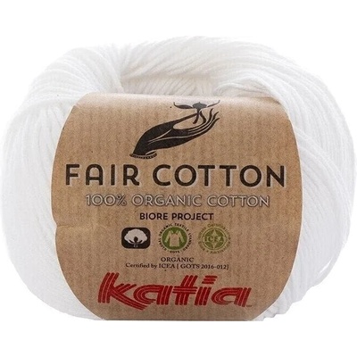 Katia Fair Cotton 1 White Плетива прежда (1018-1-KATIA)