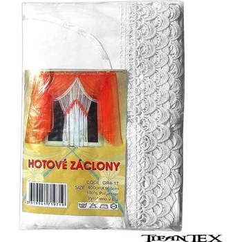 Záclony do bytu 400 x 160 cm No.GR4–17 biela