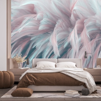 Decono Фототапет Нежни Розови Пера