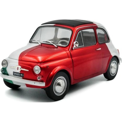 Solido 1: 18 fiat 500 tribute to italia bi-color 1965 ЧЕРВЕН
