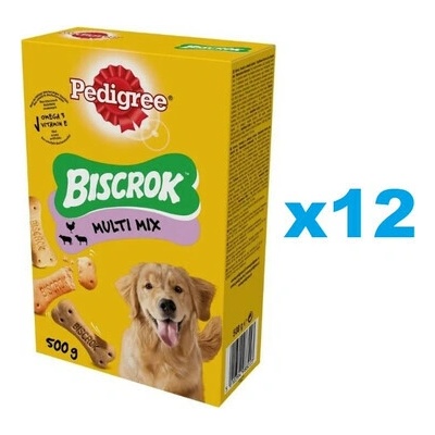 PEDIGREE Multi Mix Biscrok maškrta pre psov 12 x 500 g