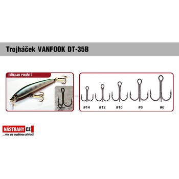 Vanfook Trojháček DT-35B vel.10 12 ks