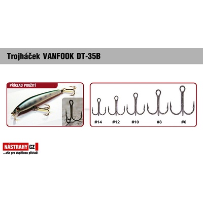 Vanfook Trojháček DT-35B vel.10 12 ks