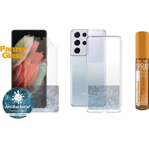 Panzer Комплект фолио + Clear Case + Spray PanzerGlass за Samsung Galaxy S21 Ultra 5G Hygiene pack