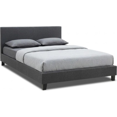 TopMebel Тапицирано легло Flat TopMebel в антрацит 160x200cm