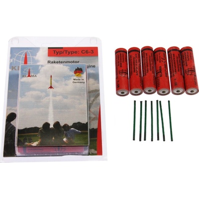 Klima raketový motor C6-3 6ks