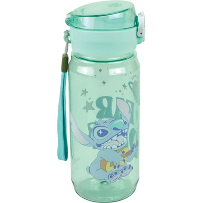 Gim Бутилка за вода Gim - Stitch, Having a Blast, с отвор, 600 ml (552-04219)