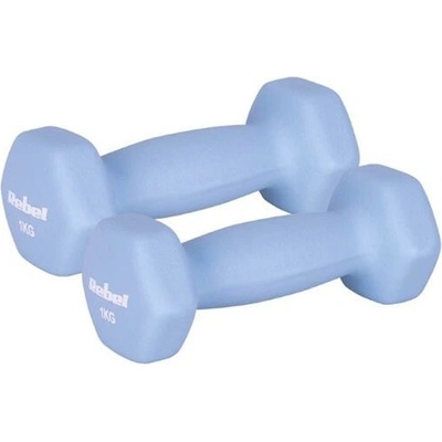 Rebel RBA-2330-1 Liatinové neoprénové HEX činky 2 x 1 kg
