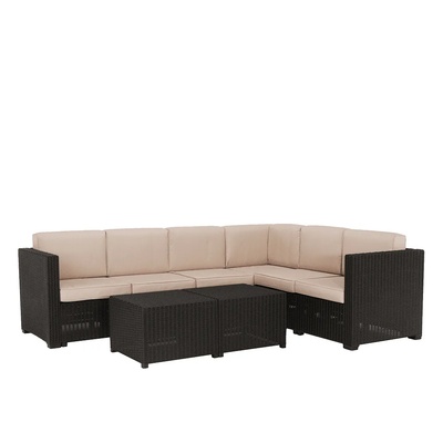 Градински комплект Roden кафяв и бежов