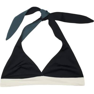 MYMARINI Дамско бикини горнище MYMARINI Women's Neckholder Top Bikini top - Black / Grey / White - размер XL (150-5672-0114)