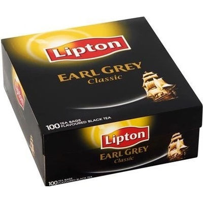 LIPTON Čierny čaj Earl Grey 100 x 1,5 g