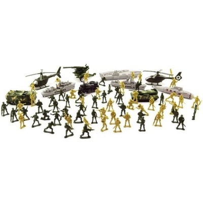 Teddies Комплект войници с аксесоари пластмаса 81бр