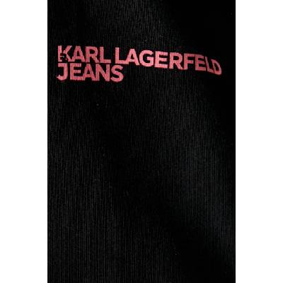 Karl Lagerfeld Jeans уголемен суичър дамски от памук (B3W20012)