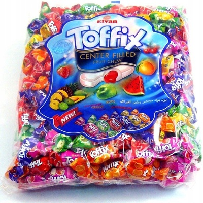 Elvan Toffix mäkké cukríky s ovocnou náplňou 1 kg