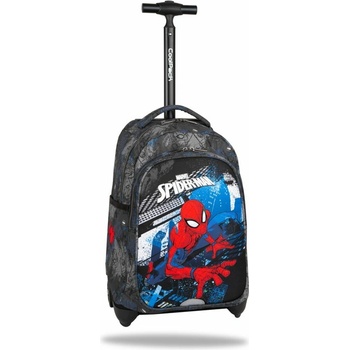 COOLPACK Ученическа раница на колела Coolpack - Jack - Spiderman, две основни отделения, два странични джоба, водонепропусклива материя, разноцветна (F107777)