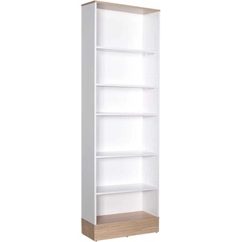 TopMebel Библиотека Base TopMebel в цвят дъб - бял 60x26x197cm