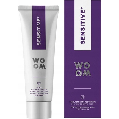 Woom Sensitive+ jemná zubná pasta na citlivé zuby 75 ml