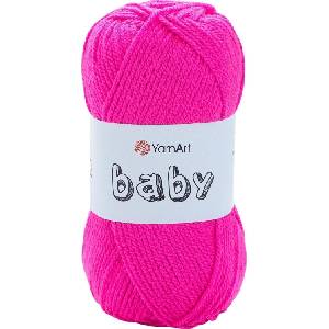 YARNART Baby 174 Neon Pink Плетива прежда (Baby 174)