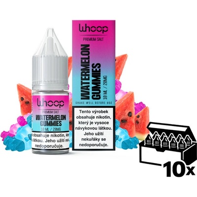 WHOOP SALT Watermelon Gummies 10 x 10 ml 20 mg
