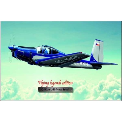 Lietadlo Orličan L-40 Meta Sokol - ceduľa 29cm x 20cm Plechová tabuľa
