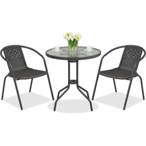 Garden Point Метални градински мебели Modena/Bergamo за 2 души с малка масичка (GAP503-2)