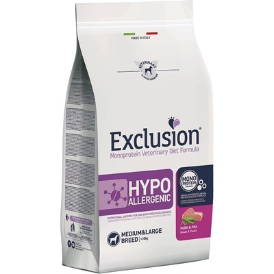 Exclusion Monoprotein Vet Diet Hypoallergenic Medium&Large Breed <10 kg bravčové mäso hrášok 2 kg