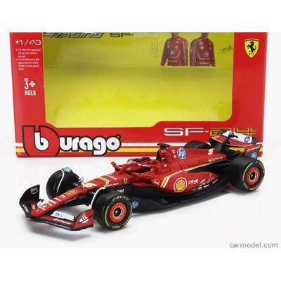 Bburago Ferrari F1 Sf-24 Team Scuderia Ferrari N 16 Emilia Romagna Imola Gp 2024 Charles Leclerc Červená Černá 1:43