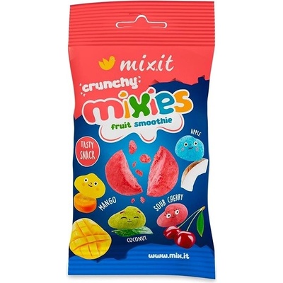 MIXIT Crunchy Mixies křupavý ovocný smoothie snack 20 g