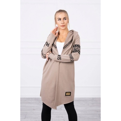 Luxusní sportovní blezer sportovni mikina s kapuci K033 Capuccino