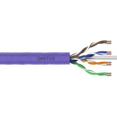 ASSMANN DK-1614-VH-305 Cat. 6 U/UTP 250 MHz Dca LSZH 305 м ролка лилав кабел за монтаж на стена