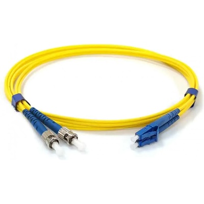 Conneu LC-UPC-ST-UPC, дуплекс, сингъл мод OS2, 3 мм оптичен пач кабел & mdash; 1 метър (CNFJ-LCSTOS2DYE3mm-1)