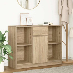 vidaXL Бюфет с чекмеджета, дъб сонома, 101x35x76 см, инженерно дърво (861564)