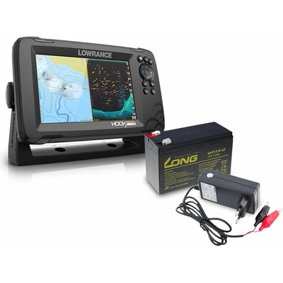 Lowrance HOOK Reveal 7 so sondou HDI 83 200 kHz