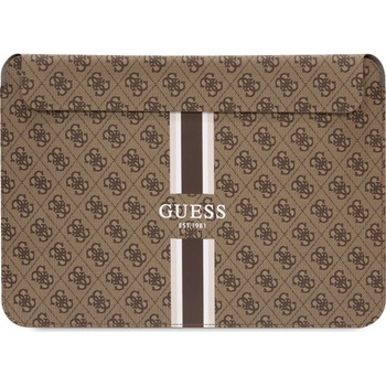Guess PU 4G Printed Stripes Computer Sleeve 13/14" Brown GUCS14P4RPSW