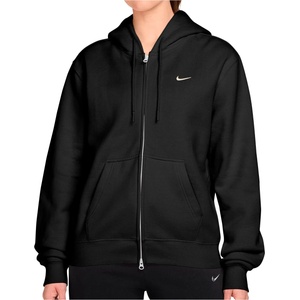 Nike Дамски суичър Nike Women's Studio Fleece MW Std Full Zip Hoody Hoodie - Total Black / Sail (117-4040-0314)