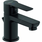 Duravit DC1013001046 - Смесител за мивка D-CODE с изпразнител, матово черен (DA0034)