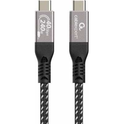 Gembird CCBP-USB4-CMCM240-0.5M Prémiový nabíjecí a datový USB4 typu C 40 Gb/s 240 W 0,5m