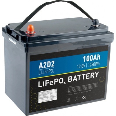 A2D2 LiFePO4 12,8V 100Ah M8 LFA2-12V100C10-M8B2 – Zboží Živě