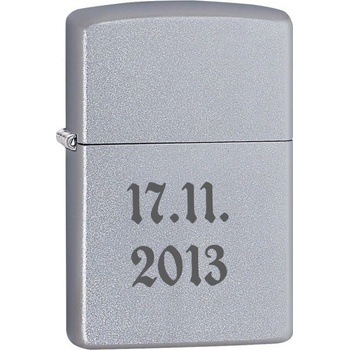 Zippo benzínový saténovaný chrom