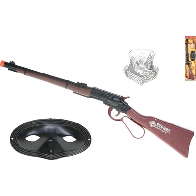 Mikro trading Puška kovbojská klapací 57 cm s doplňky