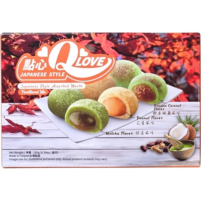 QLove Traditional Mix Assorted Mochi 180 g
