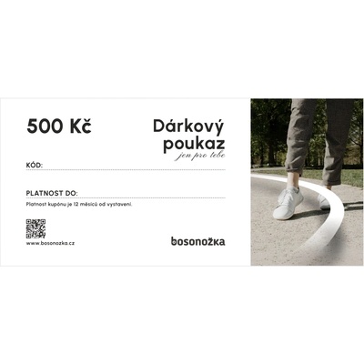 Dárkový poukaz - papírová verze CZ hodnota: 1000